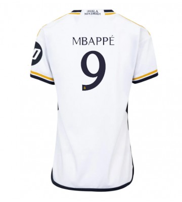 Real Madrid Kylian Mbappe #9 Hjemmebanetrøje Dame 2023-24 Kort ærmer